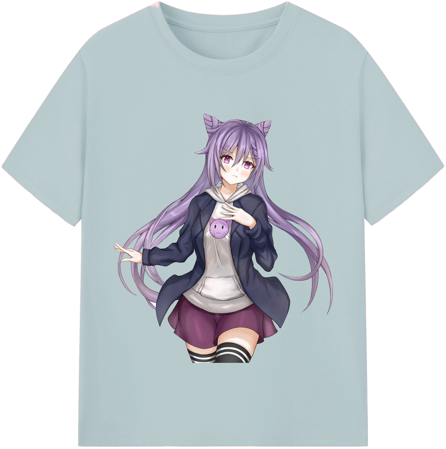 げんし神 刻晴 こくせい genshin Kokusei 綿100％半袖Tシャツ（フロントプリント）